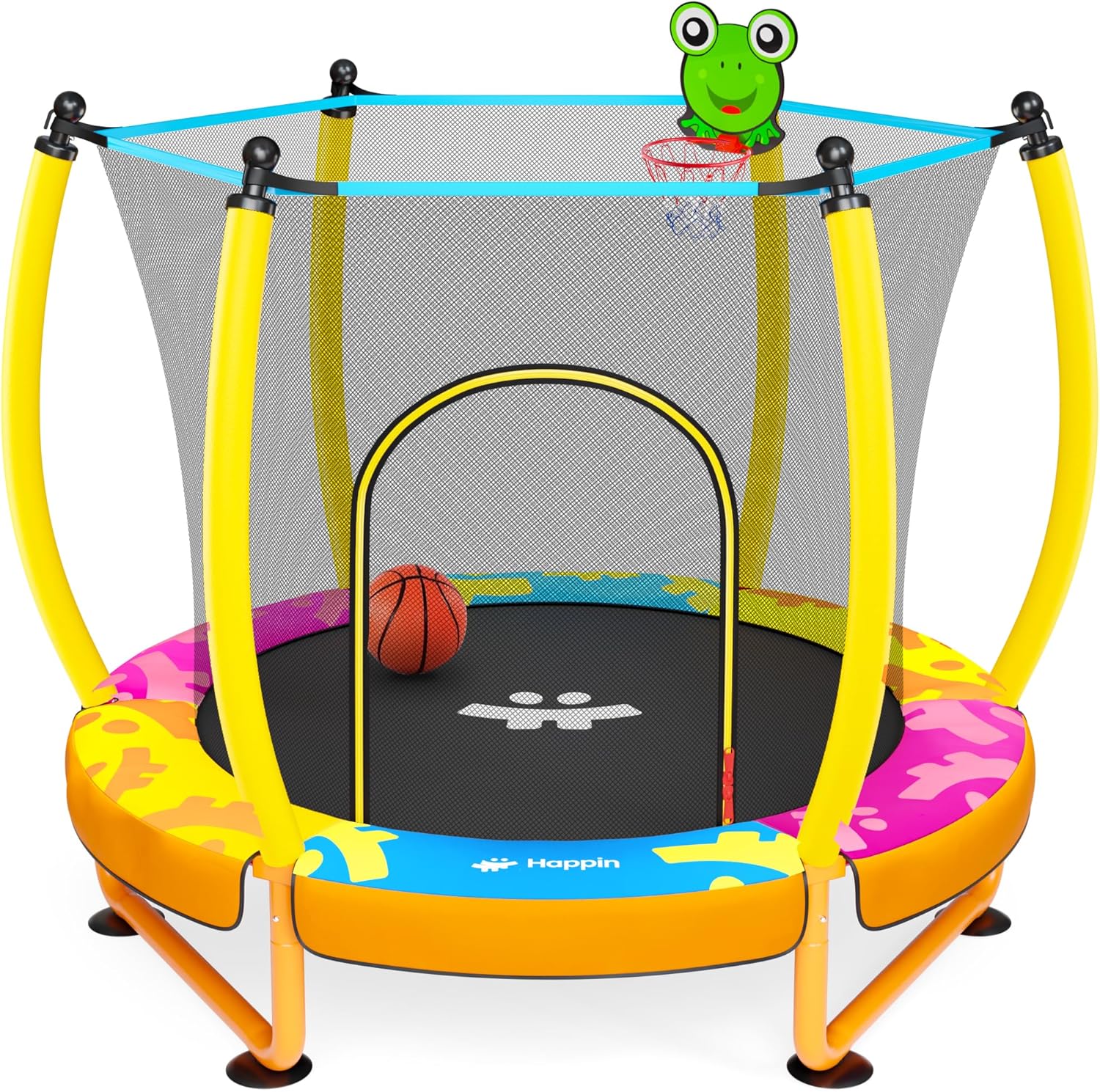 Safe & Sound Yellow - 55 Inches Trampoline