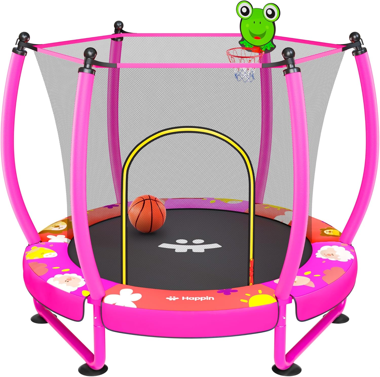 Safe & Sound Pink - 55 inches Trampoline