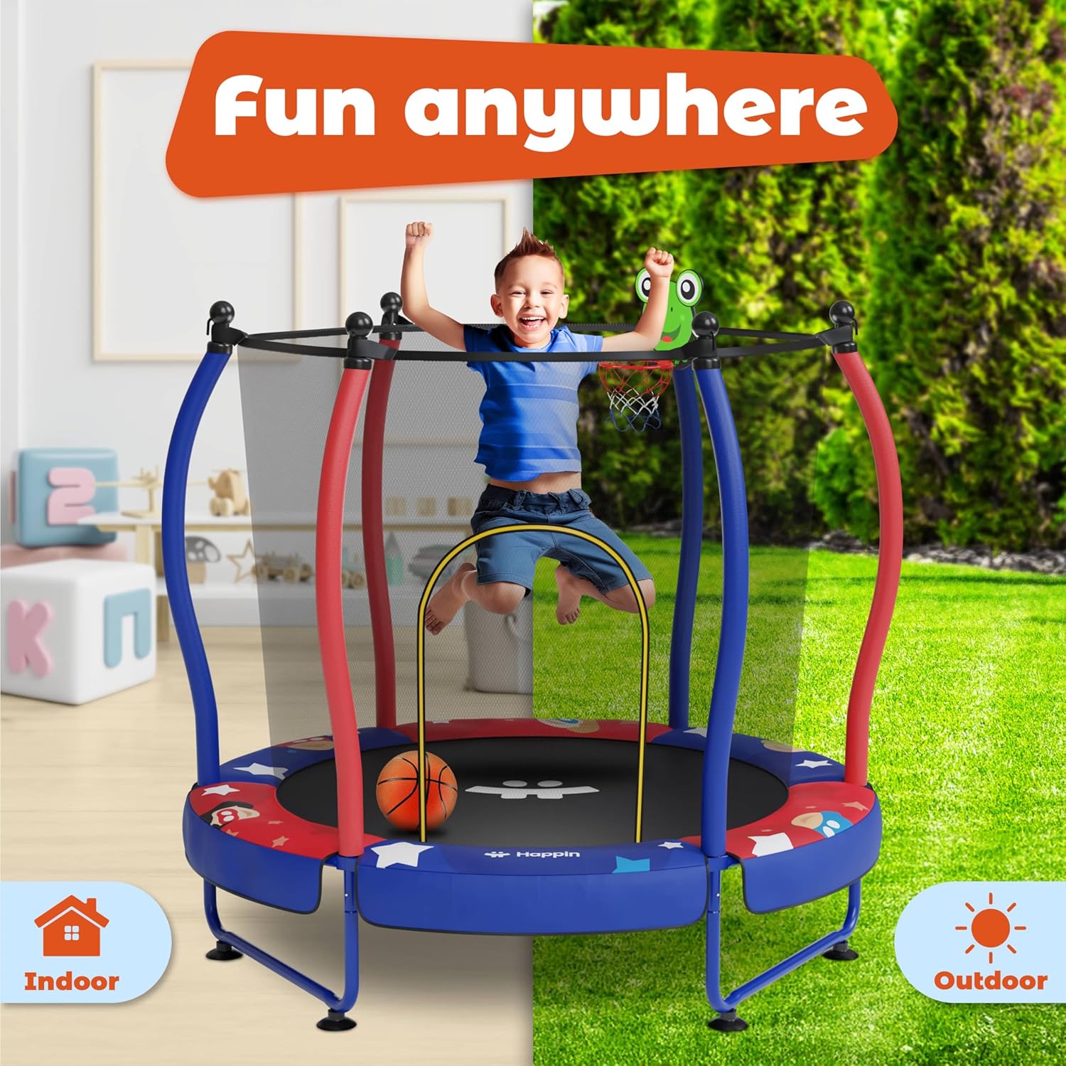 Safe & Sound Superhero - 55 Inches Trampoline